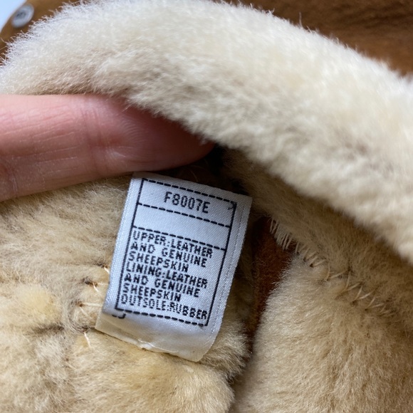 UGG Sandra Leather Chestnut Boots Size 7 - Picture 5 of 7